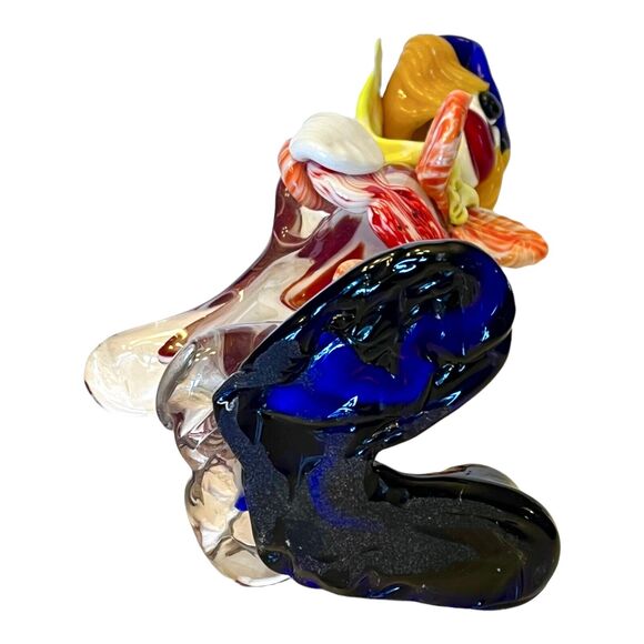 Murano Italy Art Glass LG 11" Accordion CLOWN FIGURINE Fratelli Pitau Sculpture! - Picture 7 of 8
